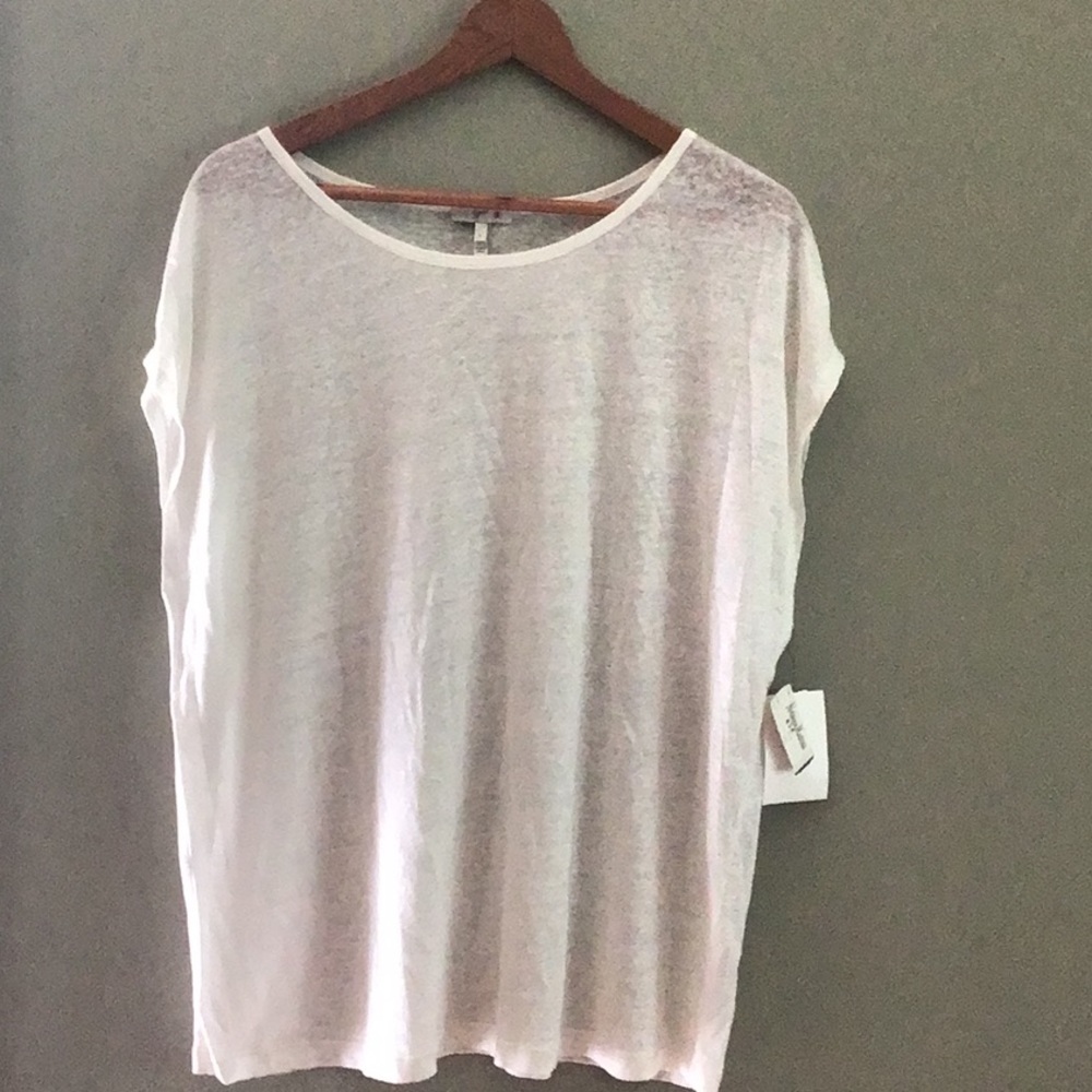 Joie Women’s Primel Linen Top Porcelain Large NWT